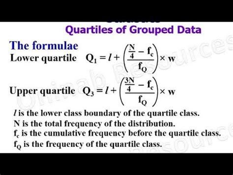 How To Calculate Quartiles For Grouped Data