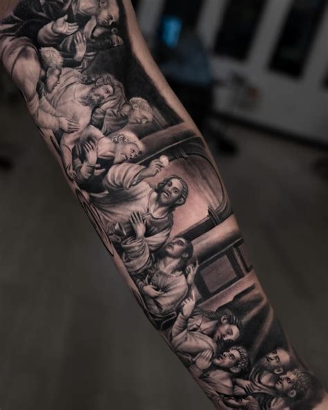 I Tattooed Leonardo Da Vinci S The Last Supper On A Forearm Today Tattoo Done At Body By Design In Crestwood Il By Me Lagigliaart R Tattoo I Tattooed Leonardo Da Vinci S The Last Supper On A Forearm Today Tattoo Done At Body By Design In Crestwood Il By Me Lagigliaart R Tattoo