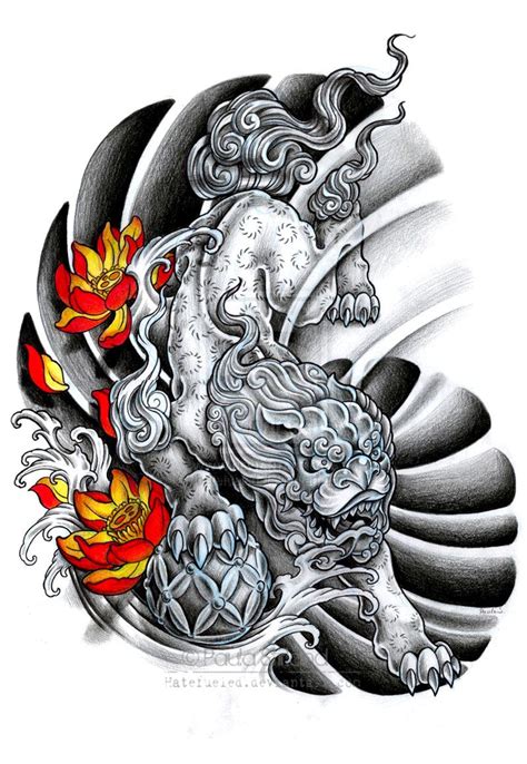 Japanese Foo Dog Tattoo Design Japanese Foo Dog Tattoo Design