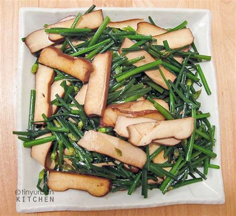 Jo Tsai Chinese Chives With 5 Spice Tofu Updated Tiny Urban Kitchen