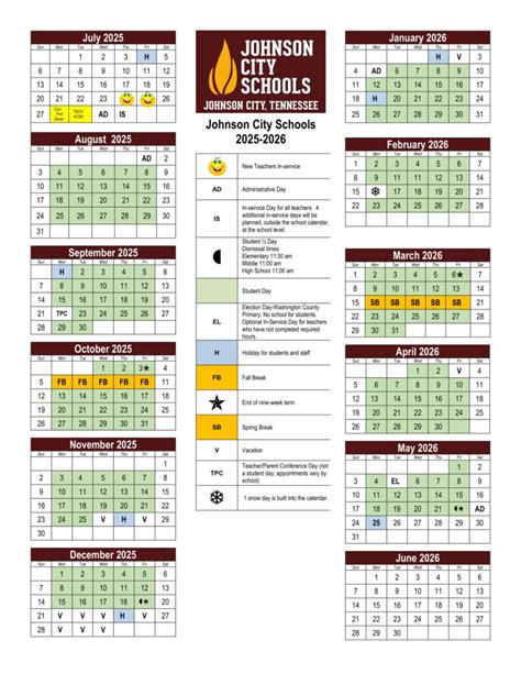 Johnson City Schools Tn Calendar 25 26 Revised Pdf Educounty Johnson City Schools Tn Calendar 25 26 Revised Pdf Educounty