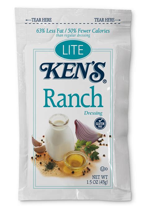 Ken S Foods 1 5 Oz Ranch Dressing Packet 60 Case Ken S Foods 1 5 Oz Ranch Dressing Packet 60 Case