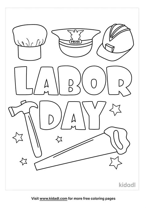 Labor Day Coloring Pages Coloringlib