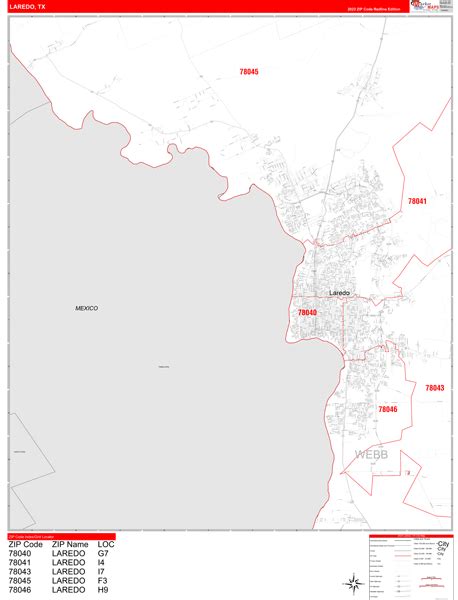 Laredo Texas Zip Code Wall Map Basic Style By Marketmaps Mapsales Laredo Texas Zip Code Wall Map Basic Style By Marketmaps Mapsales