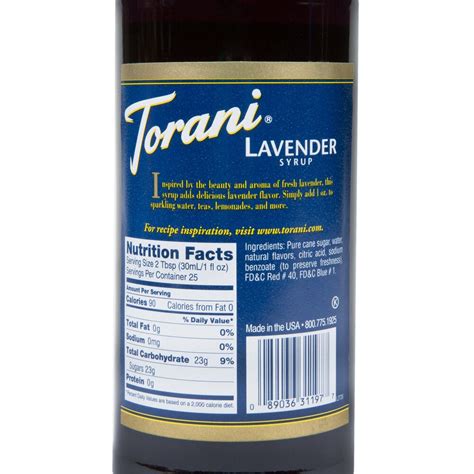Lavender Torani Syrup Lavender Torani Syrup