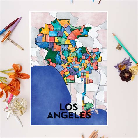 Los Angeles Neighborhoods Print