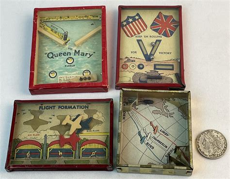 Lot Vintage Lot Of 4 Misc Hand Held Dexterity Games Air Race Wwii Lot Vintage Lot Of 4 Misc Hand Held Dexterity Games Air Race Wwii