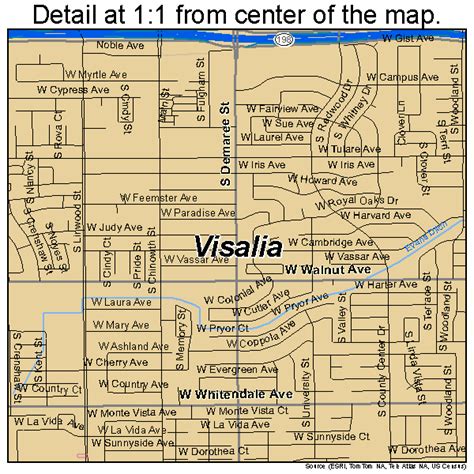 Map Of Downtown Visalia Ca Map Of Downtown Visalia Ca