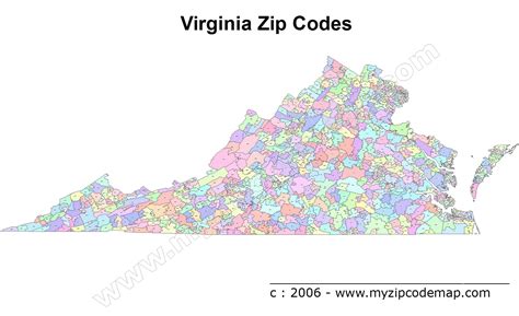 Map Of Virginia Zip Codes