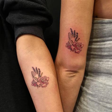 Matching Praying Hands Tattoo For Sisters Matching Praying Hands Tattoo For Sisters