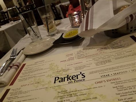 Menu At Parker Amp 39 S On Ponce Pub Amp Bar Decatur