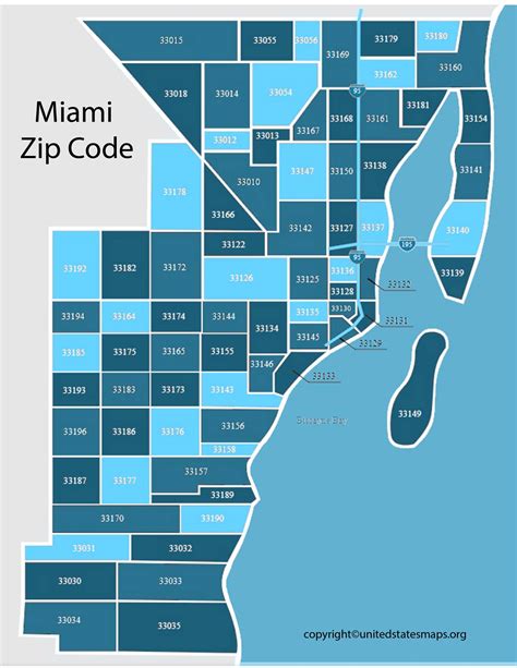 Miami Florida Zip Codes Map