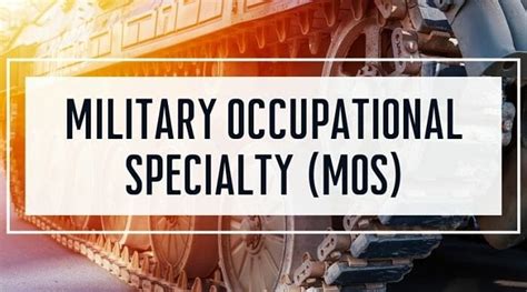 Military Occupational Specialty