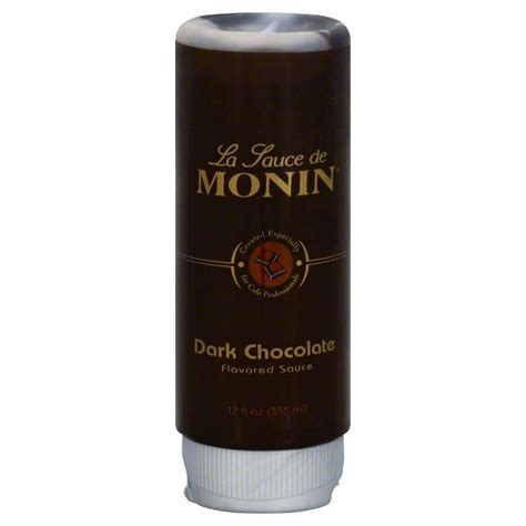 Monin Natural Dark Chocolate Coffee Flavored Sauce 12 Oz Walmart Com