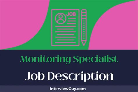 Monitoring Specialist Job Description Updated For 2025 Monitoring Specialist Job Description Updated For 2025