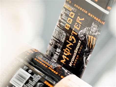 Monster Drinks Nuprint Label Print Manufacturer Derry Northern Ireland