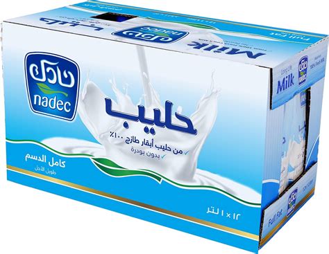 Nadec Milk Full Cream 12 X 1 Ltr Online Waynik By Safco