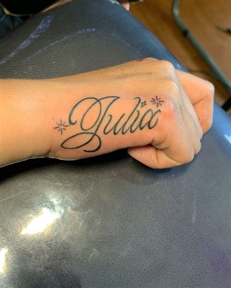 Name Tattoo On Hand Name Tattoo On Hand