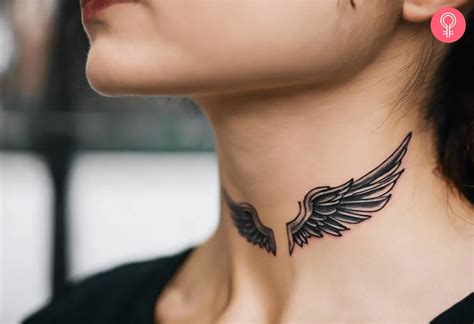Neck Wings Tattoo Etsy Neck Wings Tattoo Etsy