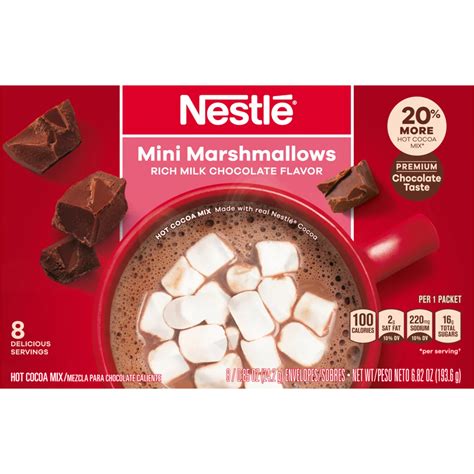 Nestle Hot Cocoa Nestle Mini Marshmallows Hot Cocoa Mix 6 0 71 Oz
