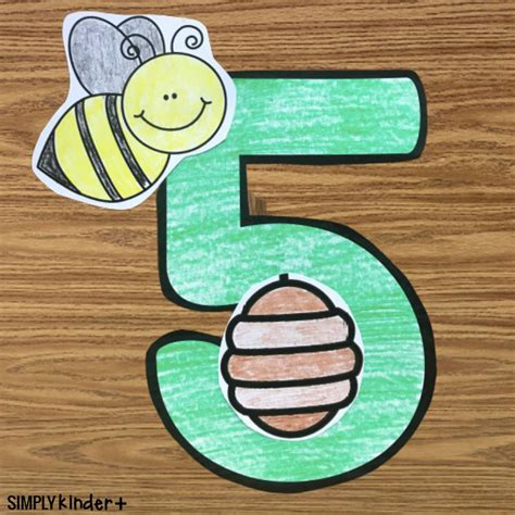 Number 5 Five Craft Simply Kinder Plus Number 5 Five Craft Simply Kinder Plus
