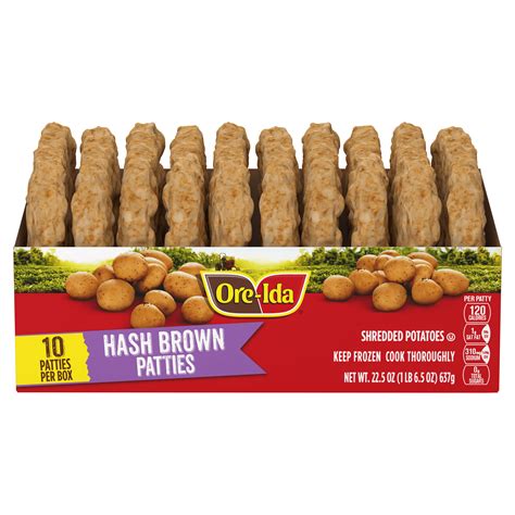 Ore Ida Golden Hash Brown Patties Shredded Potatoes Frozen Food Snacks Same Day Delivery Or Pickup Cash Wise Foods