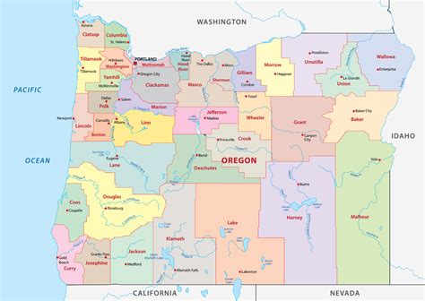 Oregon Counties Map Mappr Oregon Counties Map Mappr