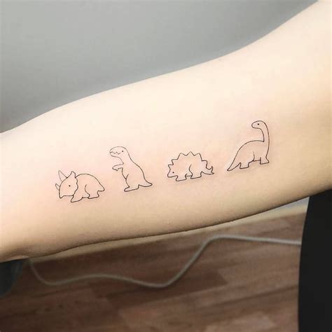 Outline Cute Dinosaur Tattoo Tattoo Style Trends Outline Cute Dinosaur Tattoo Tattoo Style Trends