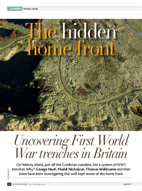 Pdf The Hidden Home Front Uncovering First World War Trenches In Pdf The Hidden Home Front Uncovering First World War Trenches In