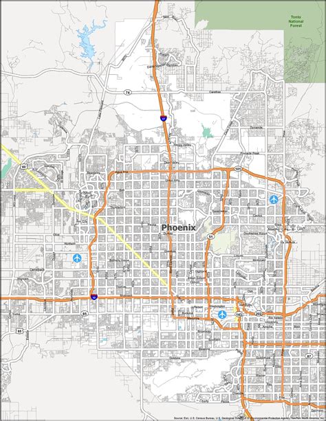Phoenix Arizona Map Gis Geography