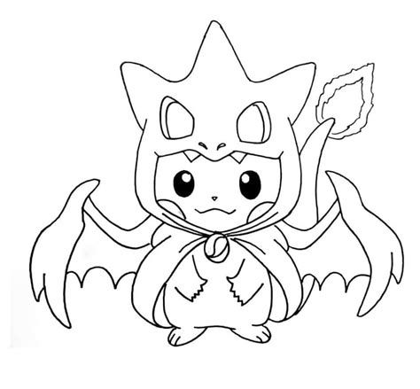 Pikachu With Costume Coloring Page Download Print Or Color Online Pikachu With Costume Coloring Page Download Print Or Color Online