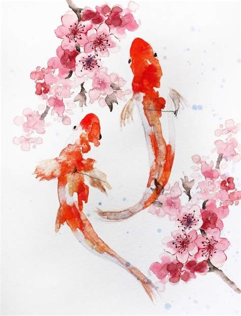 Pin De Helen En Artwork Koi En Acuarela Pinturas Peque As Pin De Helen En Artwork Koi En Acuarela Pinturas Peque As