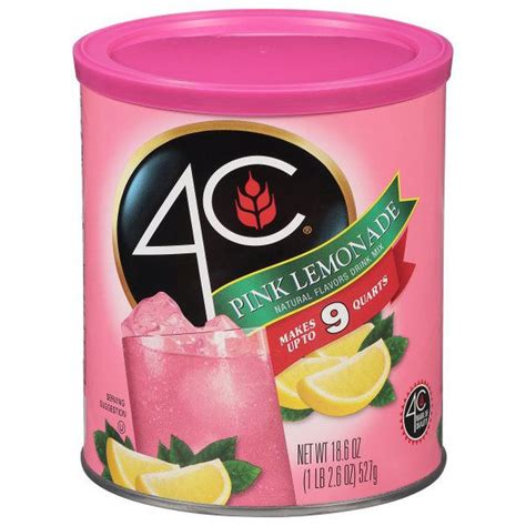 Pink Lemonade Mix 4C Foods Pink Lemonade Mix 4C Foods