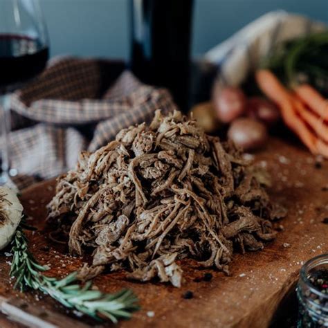 Plain Slow Roasted Shredded Beef 1 Lb Us Wellness Meats
