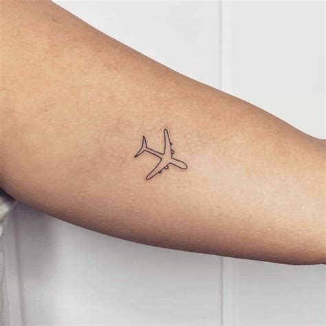 Plane Tattoo Airplane Tattoos Tattoos For Guys Tiny Tattoos