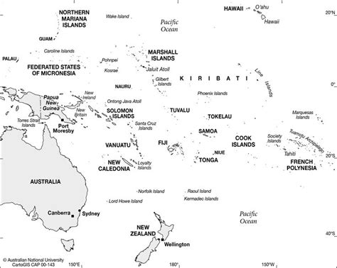 Printable Map Of Pacific Islands Printable Map Of Pacific Islands