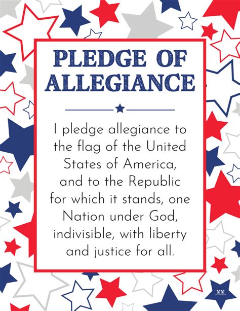 Printable Pledge Of Allegiance Flag Posters Printable Pledge Of Allegiance Flag Posters