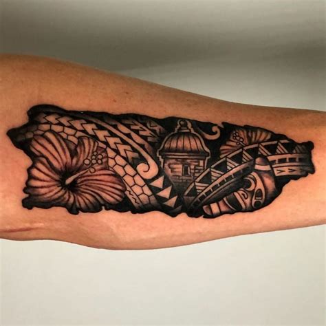 Puerto Rico Island Tattoo Puerto Rico Island Tattoo