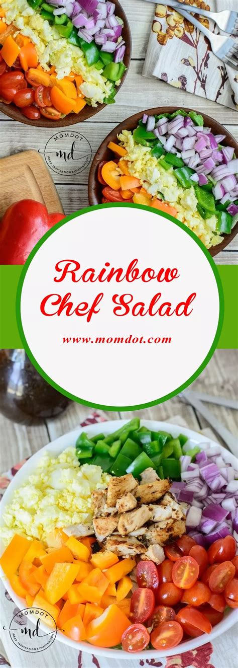 Rainbow Chef Salad Recipe Momdot Rainbow Chef Salad Recipe Momdot
