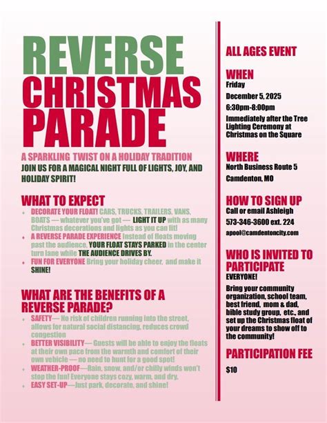 Reverse Christmas Parade New Festive Event Set For This Friday In Camdenton Community News Lake Of The Ozarks Lakeexpo Com Reverse Christmas Parade New Festive Event Set For This Friday In Camdenton Community News Lake Of The Ozarks Lakeexpo Com
