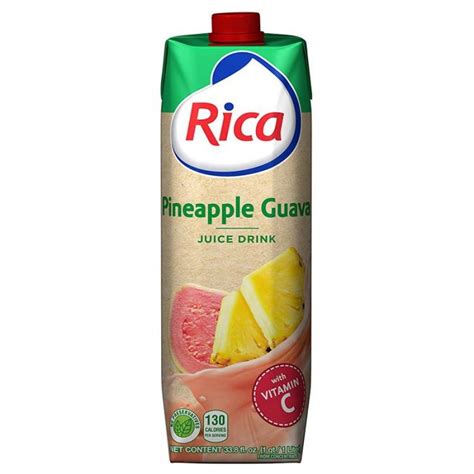 Rica Pineapple Guava Juice Drink 1Litre X 12