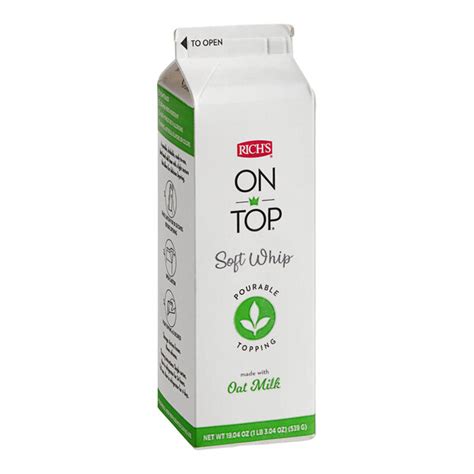 Rich Amp 39 S On Top Soft Whip Pourable Oat Milk Cold Foam Topping 19 04 Fl Rich Amp 39 S On Top Soft Whip Pourable Oat Milk Cold Foam Topping 19 04 Fl