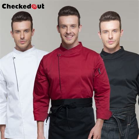 Right Lapel Women Men Chef Jacket Uniform Right Lapel Women Men Chef Jacket Uniform
