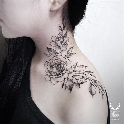 Rose Neck Tattoos Best Tattoo Ideas Gallery Rose Neck Tattoos Best Tattoo Ideas Gallery