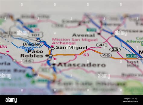 San Miguel California Map Hi Res Stock Photography And Images Alamy
