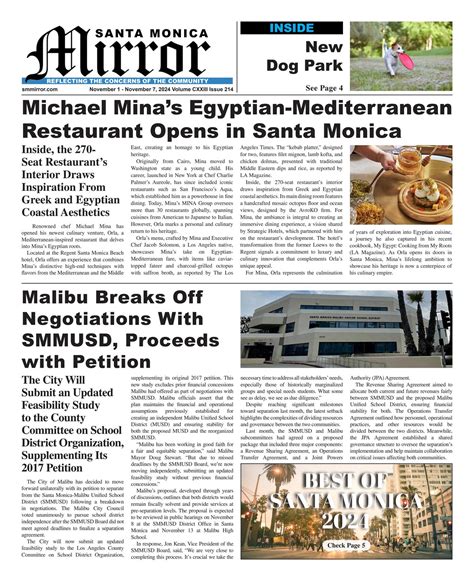 Santa Monica Mirror Nov 01 Nov 07 2024 Best Of 2024 By Mirror Media Group Modoc Media Englewood Review Issuu