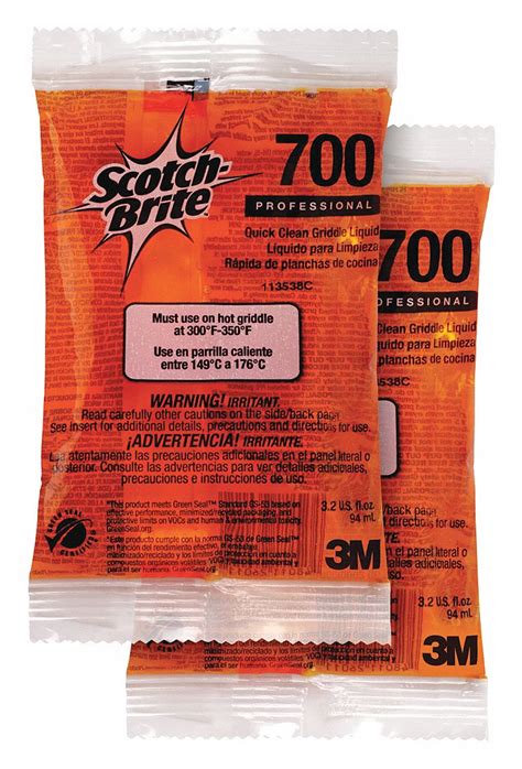 Scotch Brite Packet 3 2 Oz Griddle Cleaner And Degreaser 16Z997