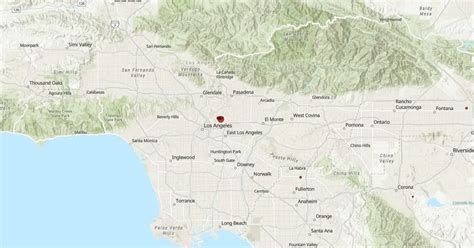 Shallow M4 4 Earthquake Hits Los Angeles California The Watchers
