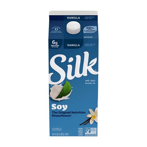 Silk Soy Milk Organic, Vanilla Flavored, 100% Cholesterol-Free (32 Fl.oz,  12 Pk) | Ebay