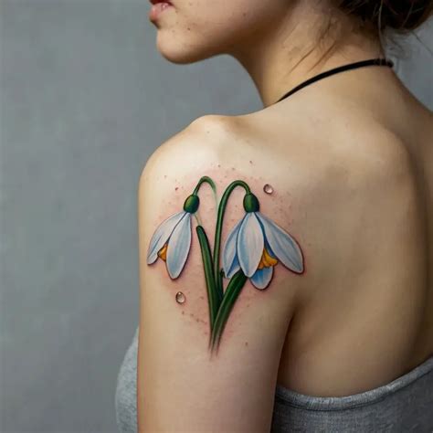 Snowdrop Flower Tattoo Meaning Symbolism 92 Designs Hbtat2
